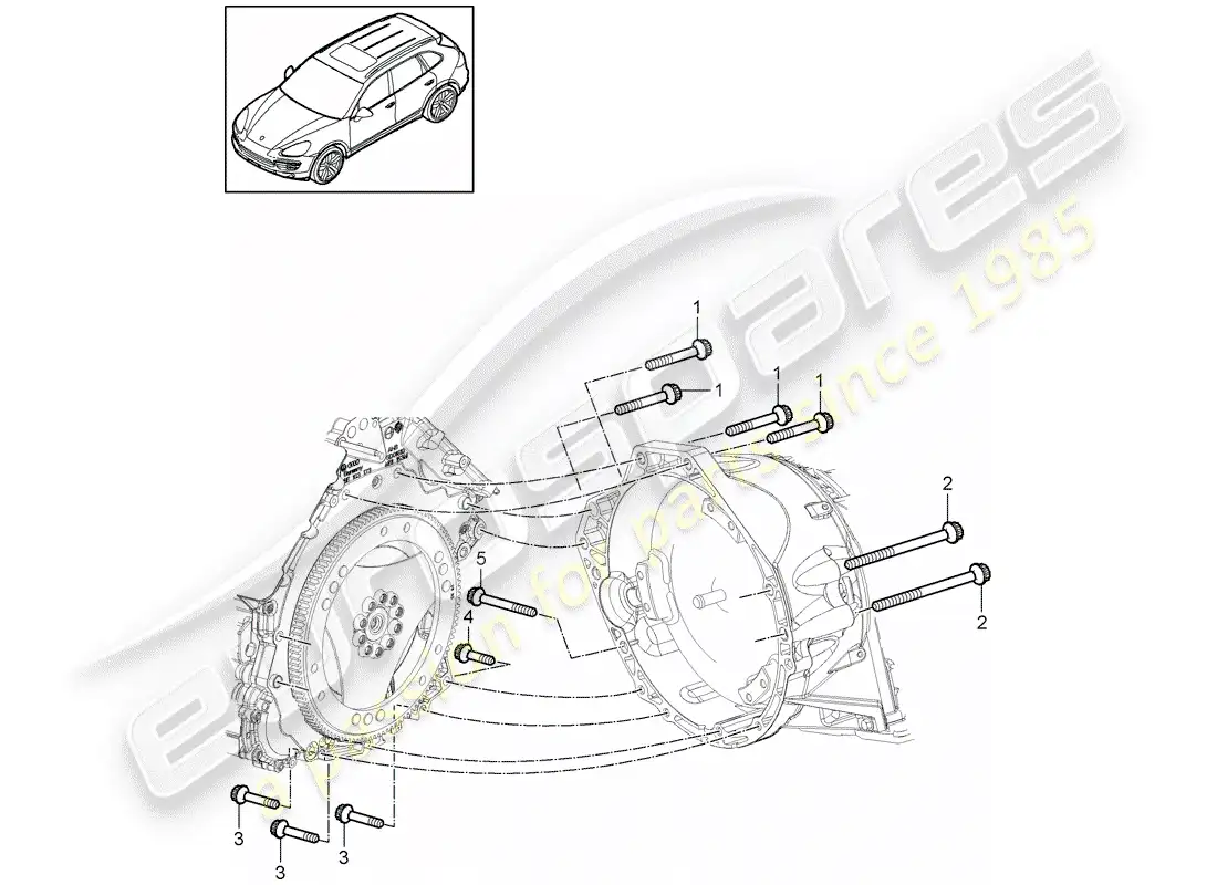porsche 2016 (cayenne e2 92a) mounting parts for engine and parts diagram