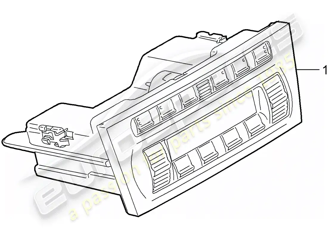 porsche 2008 (997-1 turbo / gt2) control switch parts diagram