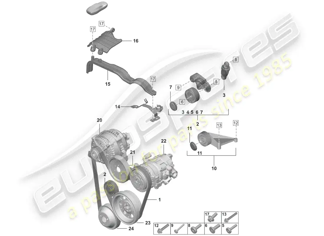 part diagram containing part number paf008362