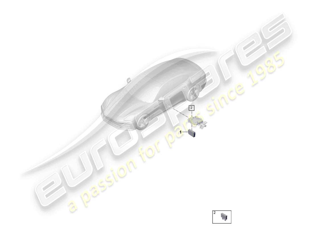 a part diagram from the porsche 2025 (panamera 976) parts catalogue