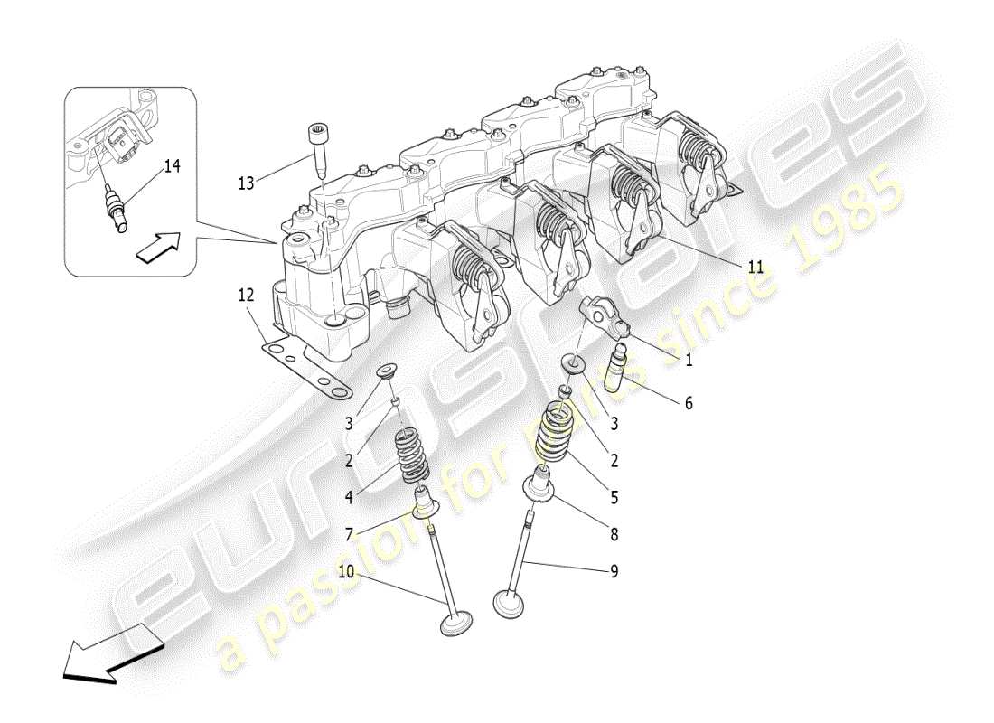 maserati ghibli (2021) multiair? valves and systems part diagram