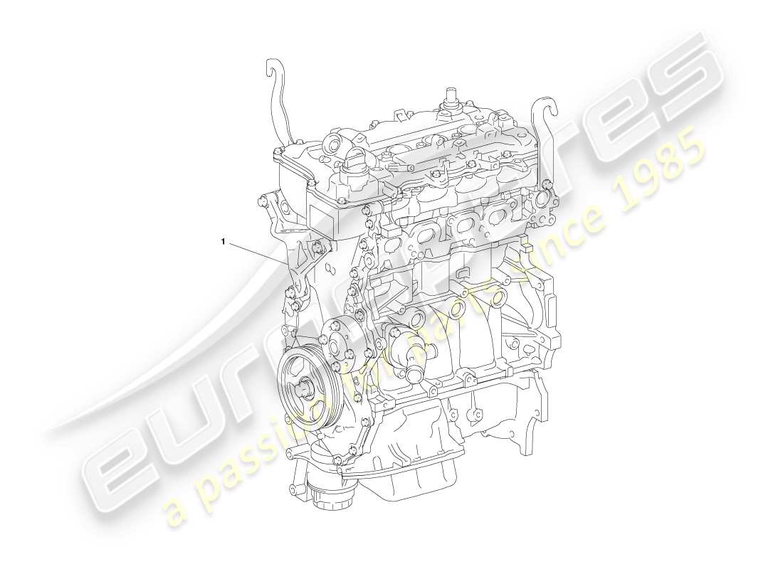 aston martin cygnet (2012) partial engine assy part diagram