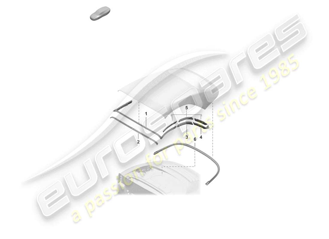 a part diagram from the porsche 2024 (992-1) parts catalogue