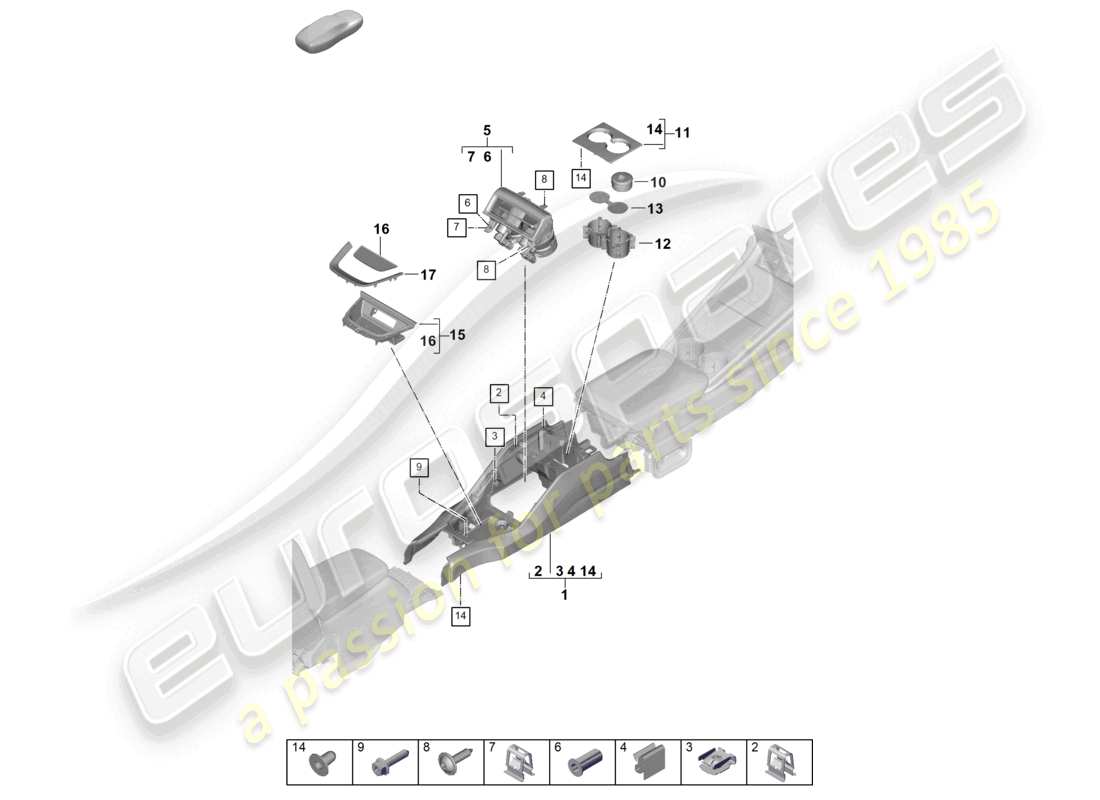 part diagram containing part number paf007831