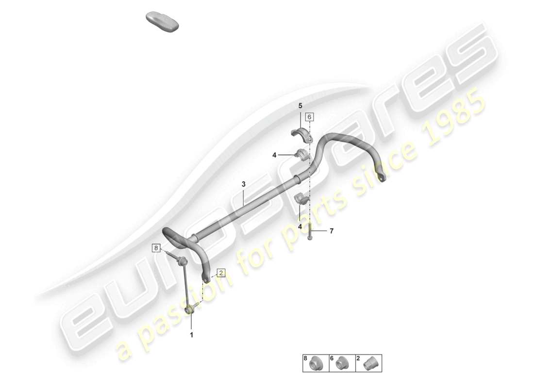 a part diagram from the porsche 2025 (992-2) parts catalogue
