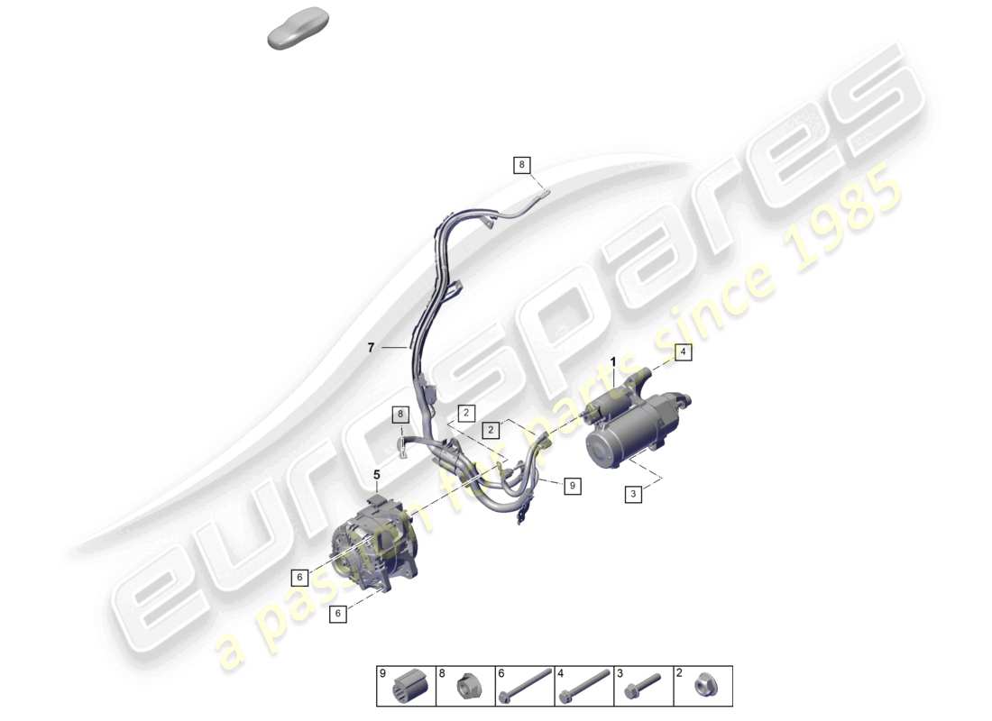 VIEW PARTS DIAGRAMS FROM THE PORSCHE CAYENNE PARTS CATALOGUE a part diagram from the porsche cayenne parts catalogue