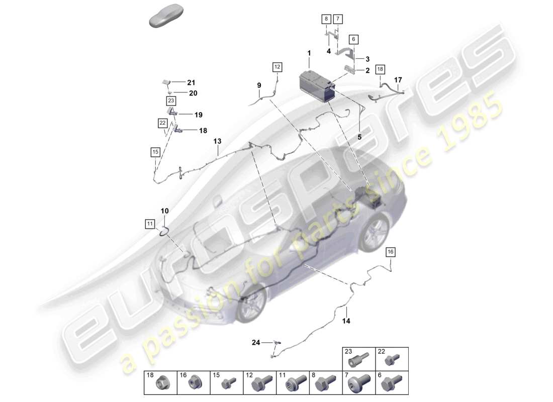 VIEW PARTS DIAGRAMS FROM THE PORSCHE PANAMERA PARTS CATALOGUE a part diagram from the porsche panamera parts catalogue
