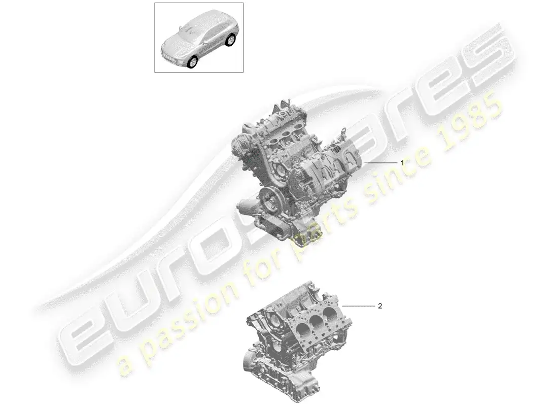 a part diagram from the porsche macan parts catalogue