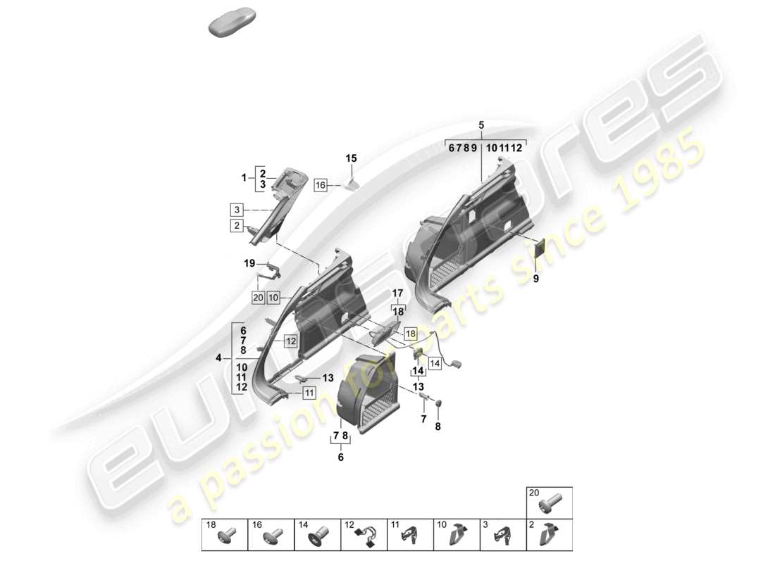 part diagram containing part number pab919341 9b9