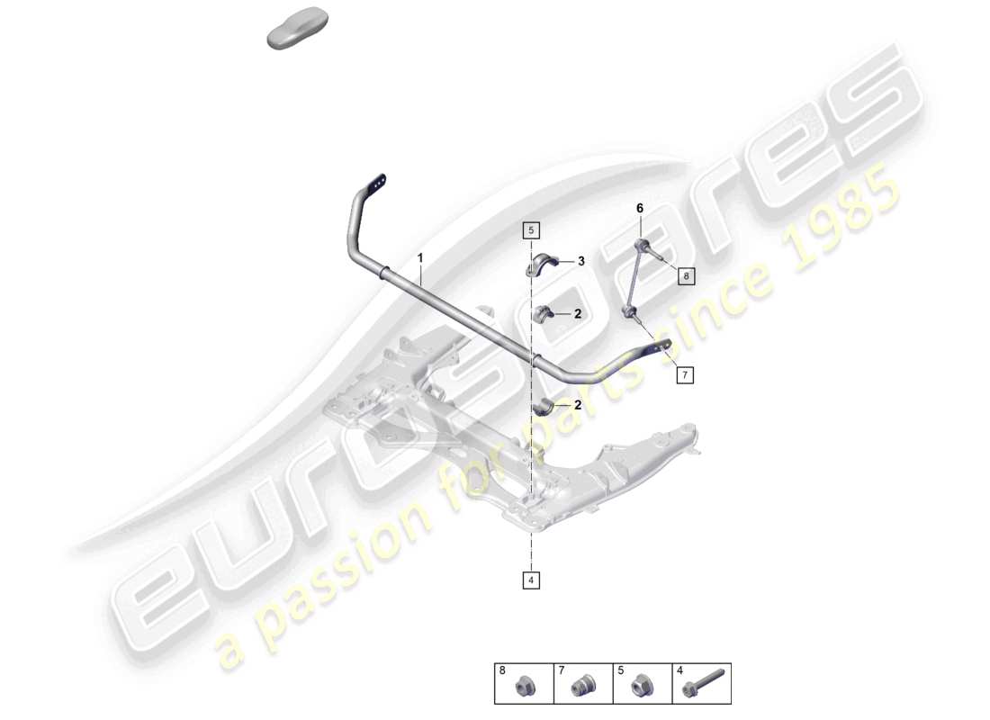 a part diagram from the porsche 2025 (718 cayman gt4) parts catalogue