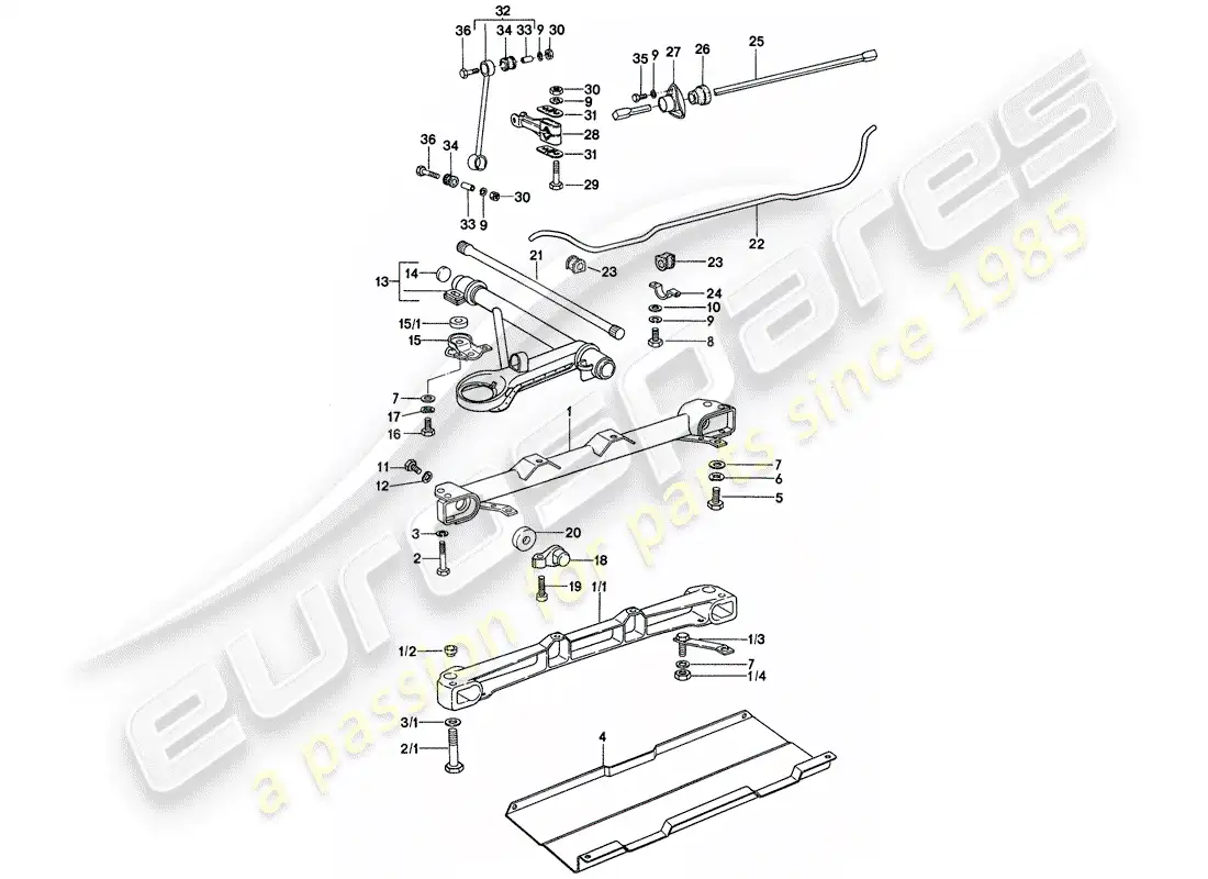 a part diagram from the porsche 1974 (911) parts catalogue
