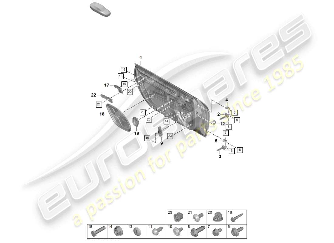 VIEW PARTS DIAGRAMS FROM THE PORSCHE 992 PARTS CATALOGUE a part diagram from the porsche 992 parts catalogue
