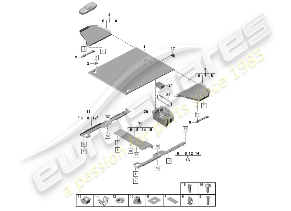 VIEW PARTS DIAGRAMS FROM THE PORSCHE PANAMERA PARTS CATALOGUE a part diagram from the porsche panamera parts catalogue