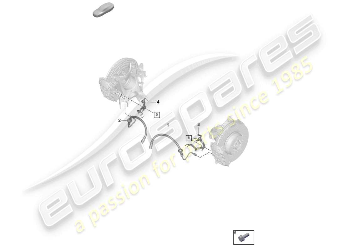 a part diagram from the Porsche 2025 (992-2) parts catalogue