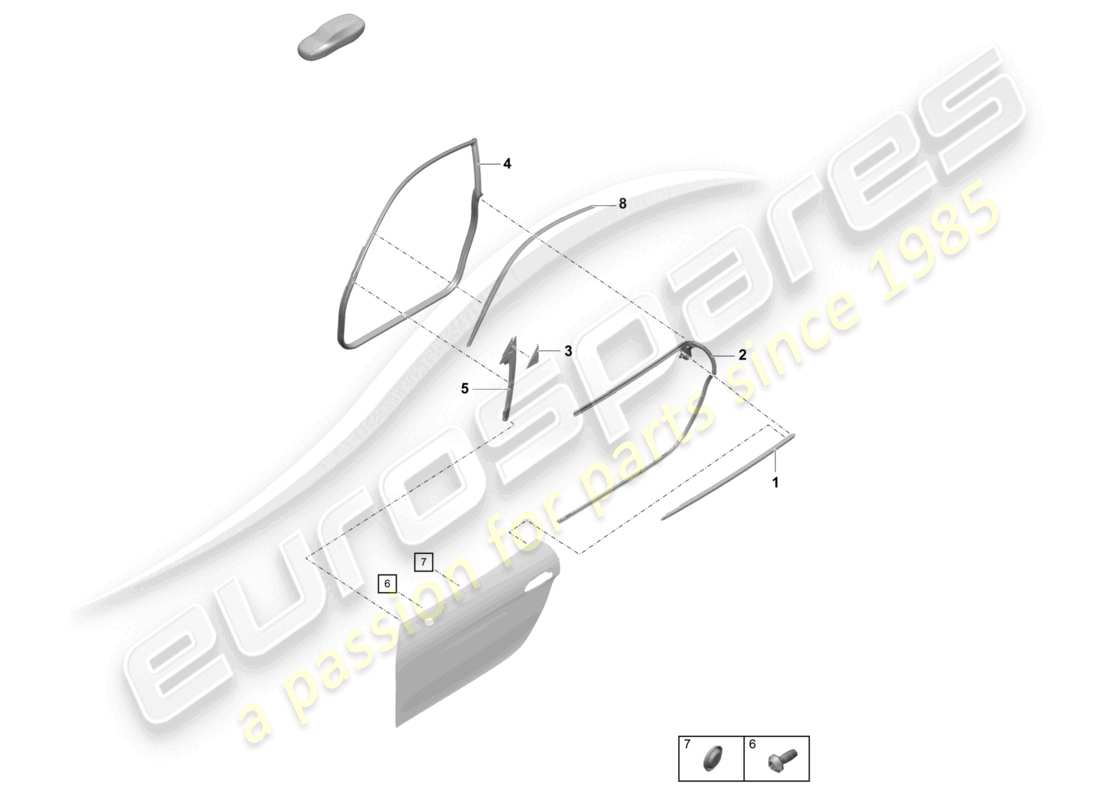 a part diagram from the porsche 2026 (718 cayman gt4) parts catalogue