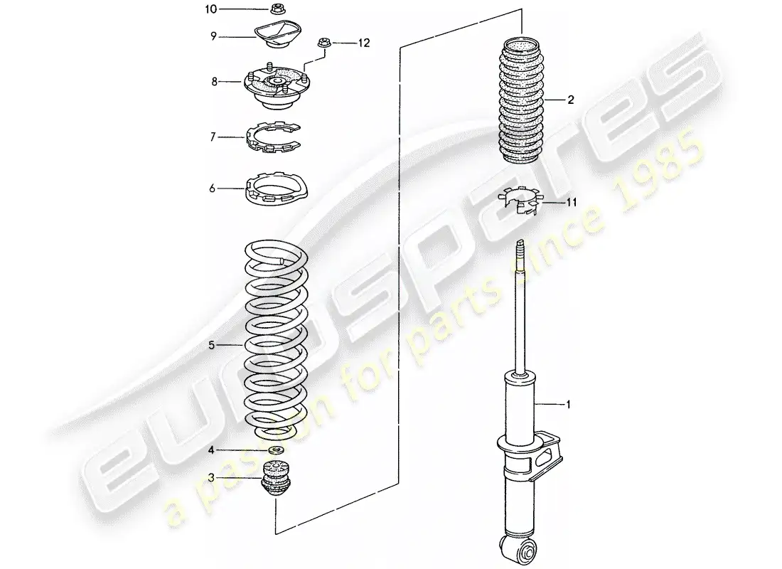 a part diagram from the porsche 993 parts catalogue