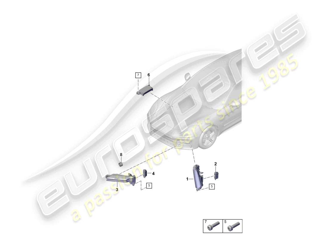 part diagram containing part number paa941597