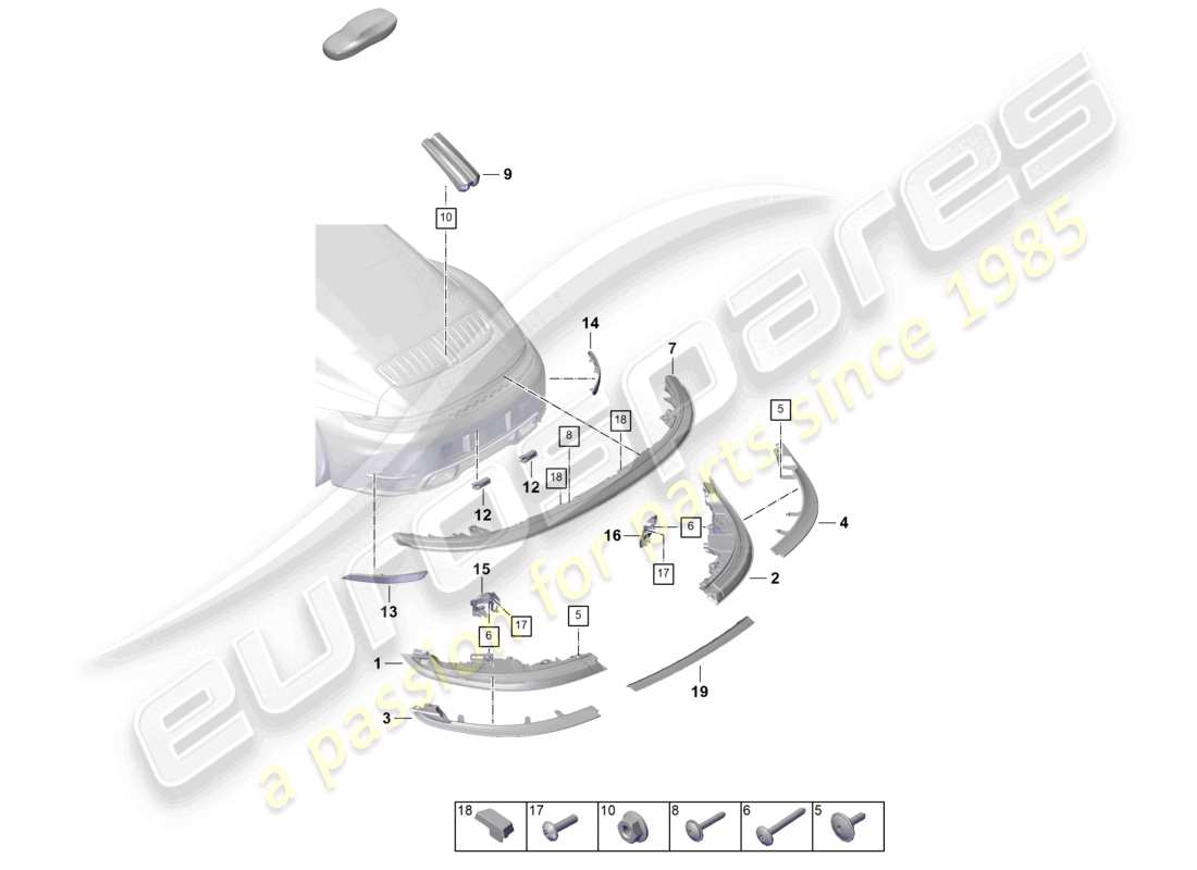 part diagram containing part number paf008912