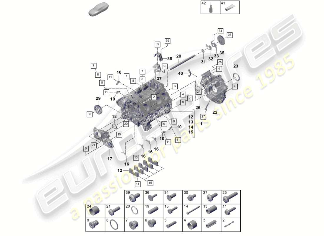 part diagram containing part number paf008060