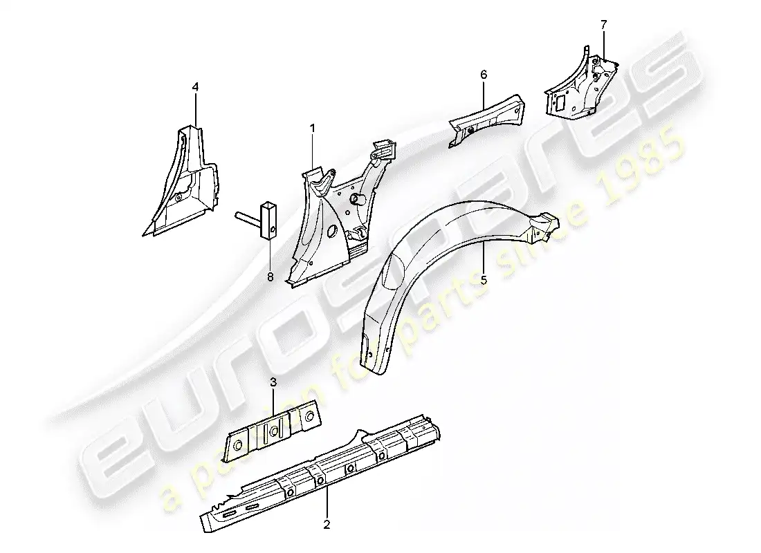 a part diagram from the porsche 996 parts catalogue