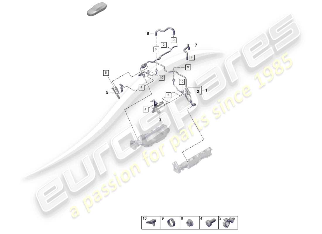 VIEW PARTS DIAGRAMS FROM THE PORSCHE PANAMERA PARTS CATALOGUE a part diagram from the porsche panamera parts catalogue