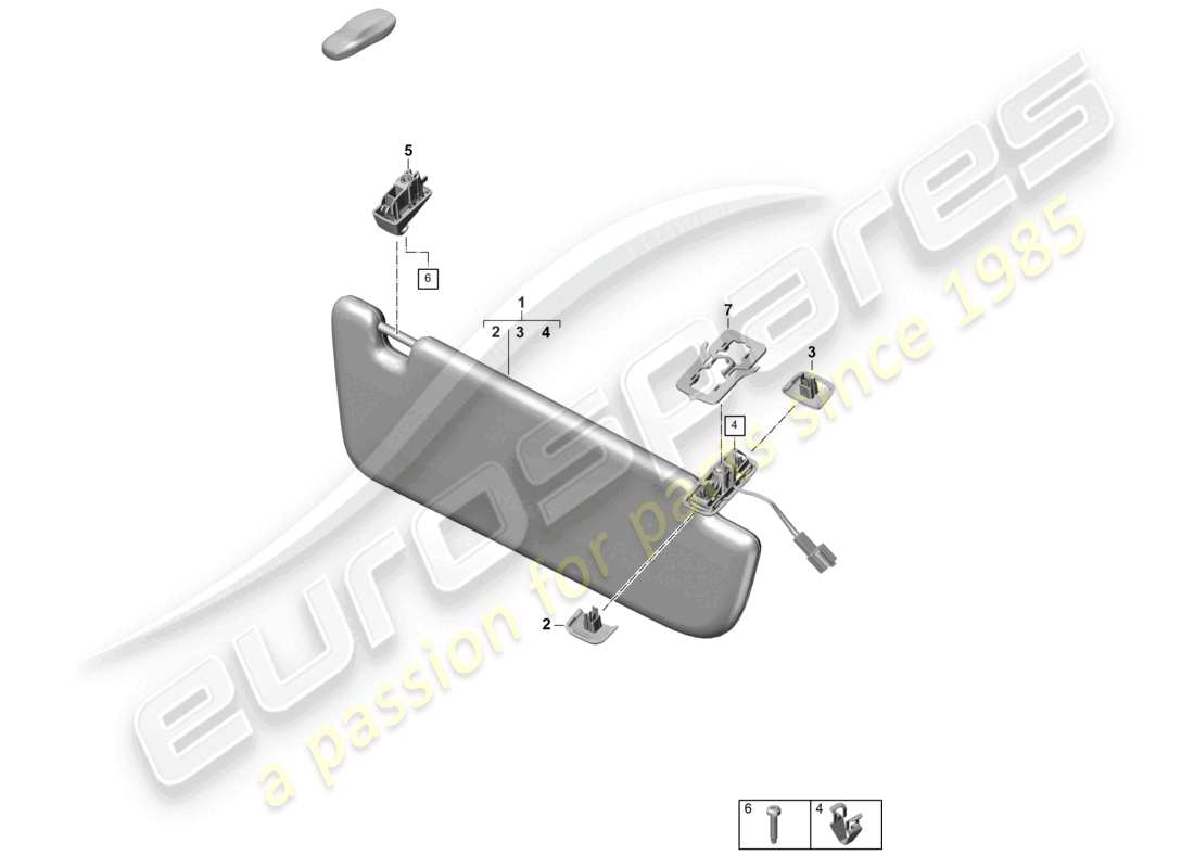 VIEW PARTS DIAGRAMS FROM THE PORSCHE PANAMERA PARTS CATALOGUE a part diagram from the porsche panamera parts catalogue