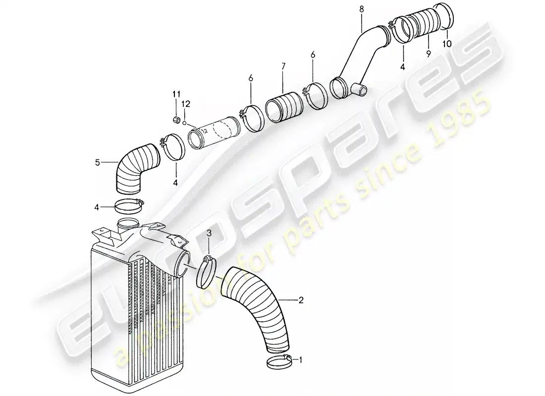a part diagram from the porsche 959 parts catalogue