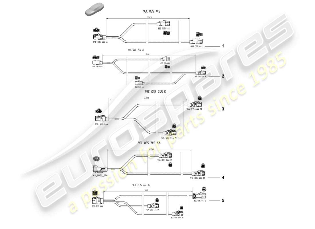 a part diagram from the porsche macan parts catalogue