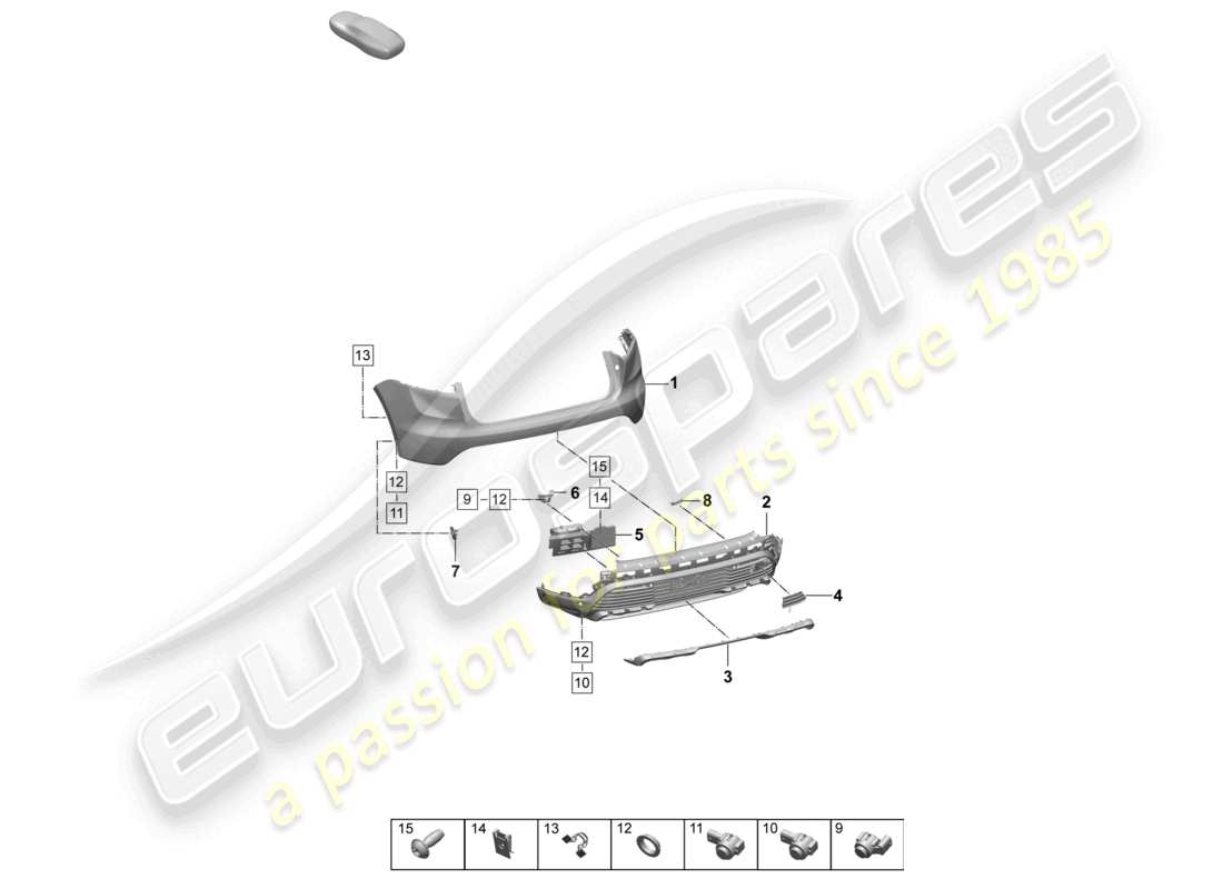 part diagram containing part number paf105539