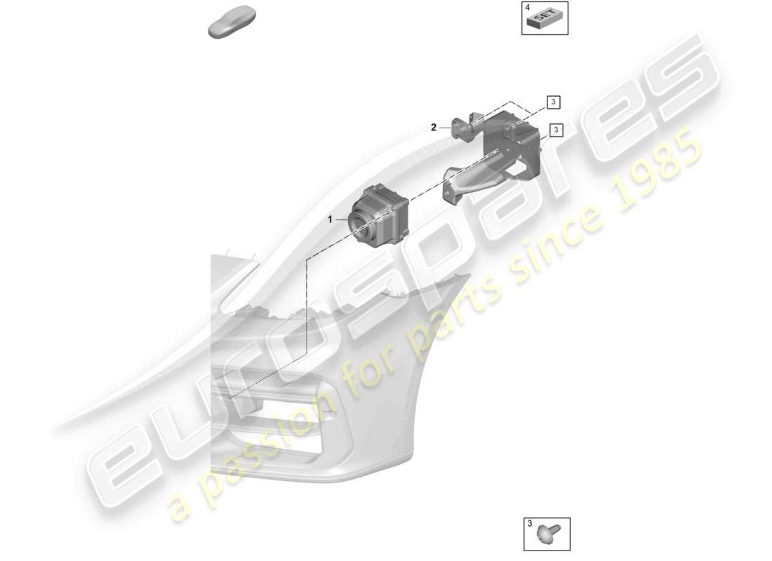 porsche 2026 (panamera 976) camera for night-vision system part diagram