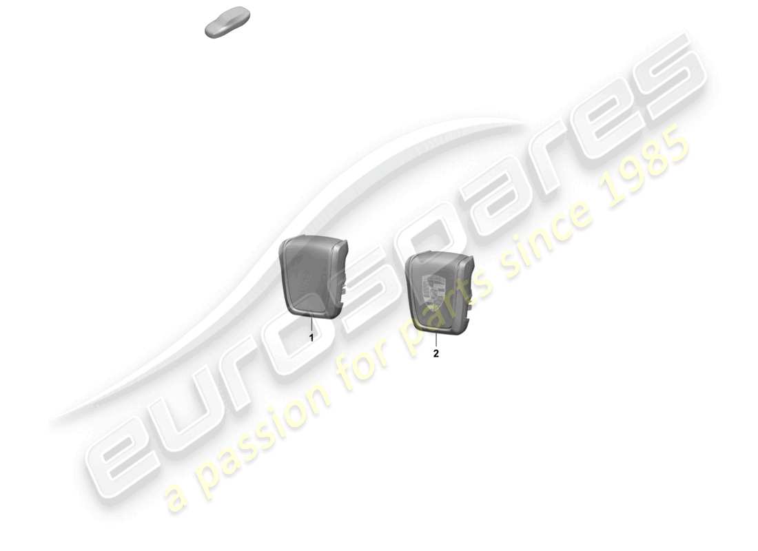 porsche 2025 (macan-e) head restaints standard seat comfort seat parts diagram