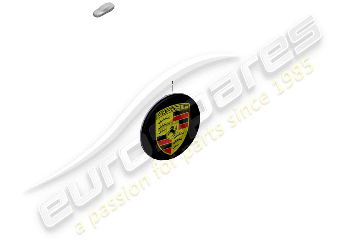 porsche 2025 (panamera 976) hub cap central locking rhodium part diagram