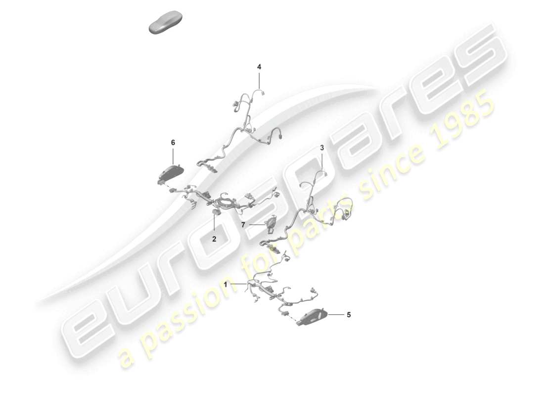 porsche 2023 (992-1 gt3/rs/st) electrics sports seat plus part diagram