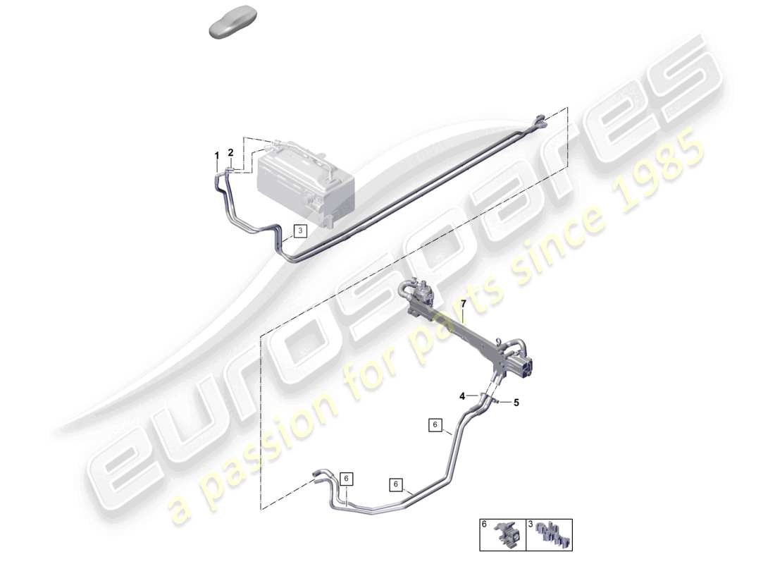 porsche 2024 (992-2) hybrid battery coolant cooling system exhaust gas turbocharger voltage converter part diagram