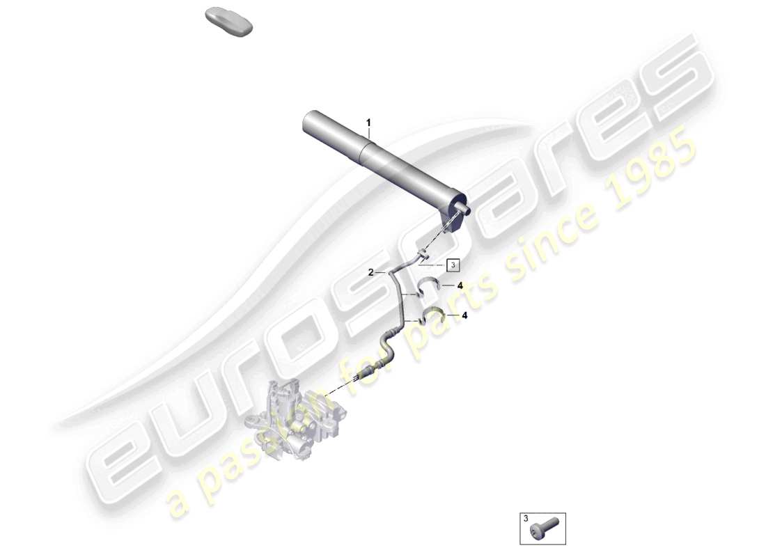 porsche 2024 (992-2) hydraulic line pressure accumulator pdcc part diagram