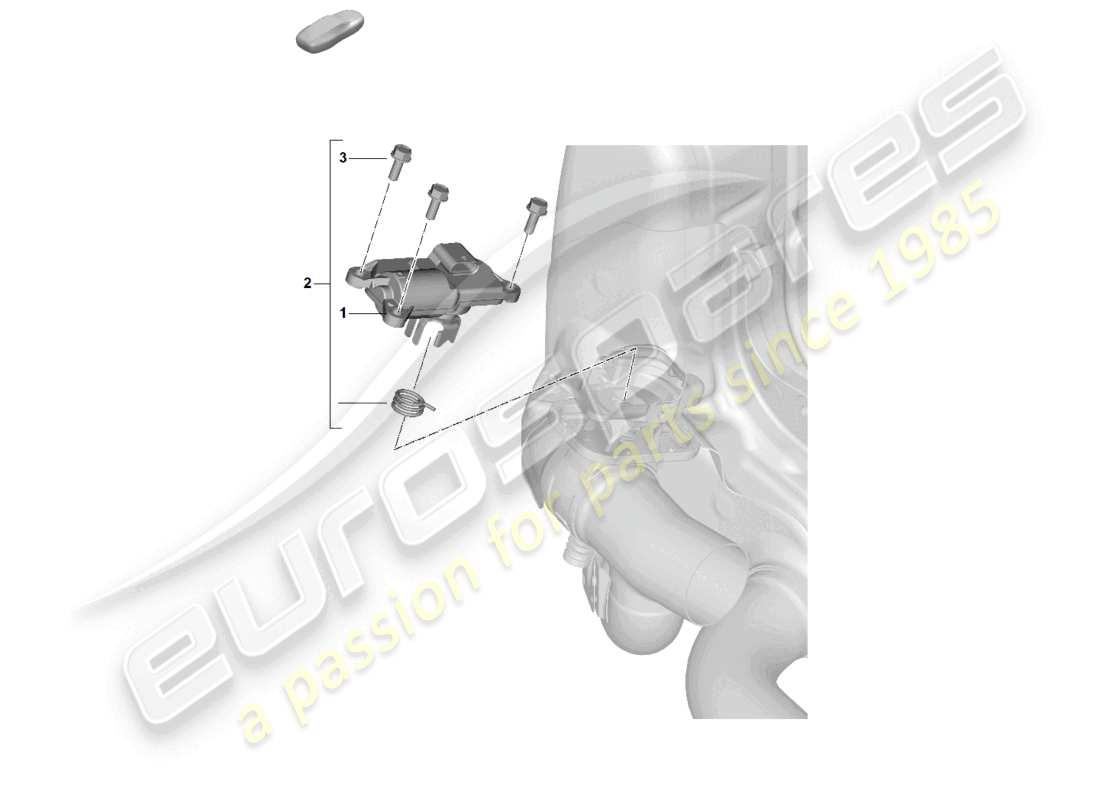porsche 2024 (992-2) exhaust system throttle control element electric part diagram