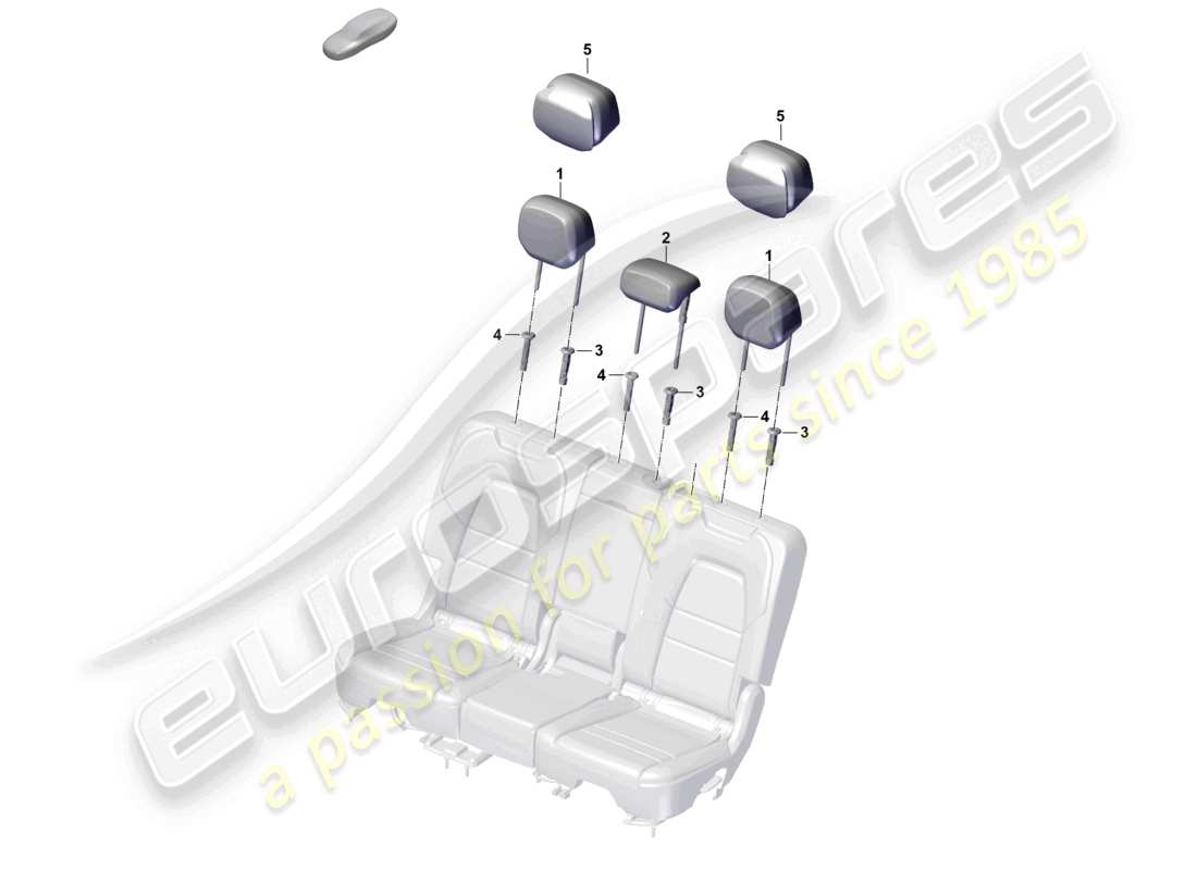 porsche 2026 (cayenne e3 pa) head restraint rear fasteners part diagram