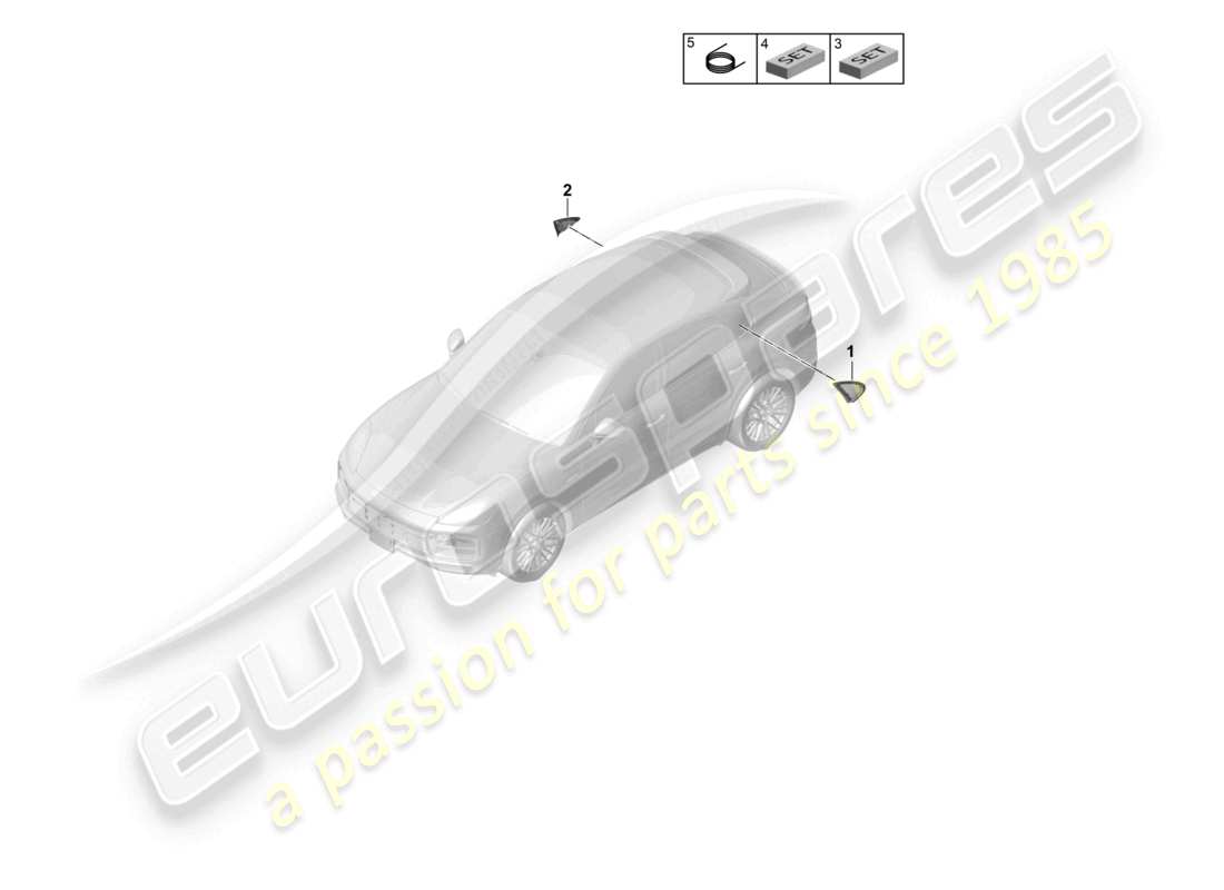 porsche 2021 (cayenne e3 9ya/9yb) side window rear coupe part diagram
