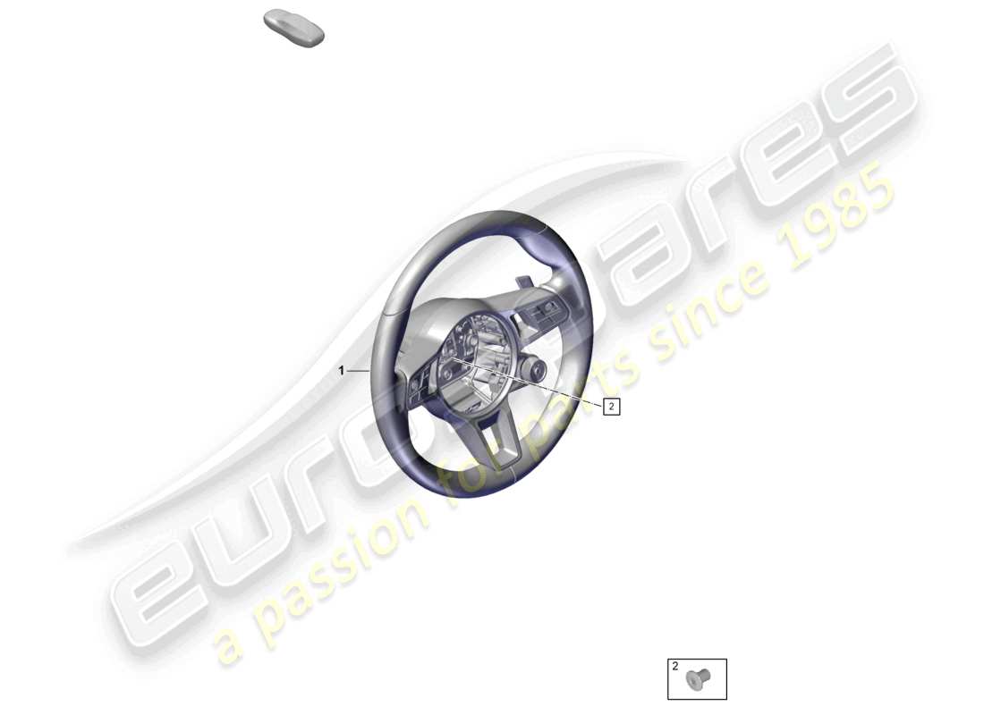 porsche 2025 (cayenne e3 pa) multifunct. sports strng wheel (leather, heatable) multi. sports steering wheel (race-tex) (carbon version) part diagram