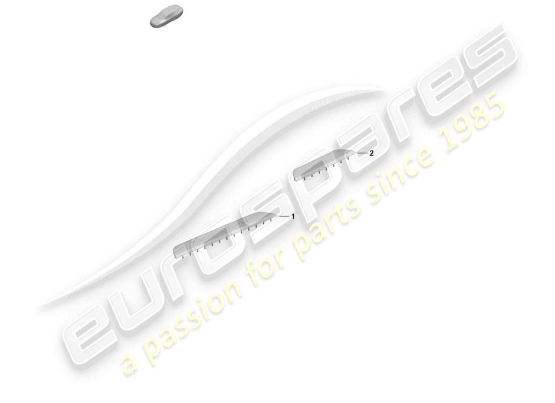 porsche 2025 (taycan 9j1-2) sill trim strip front and rear part diagram