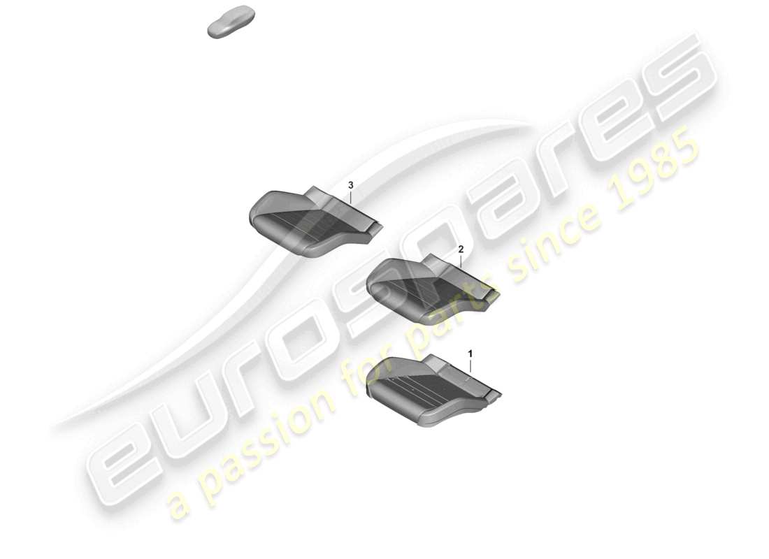 porsche 2025 (panamera 976) foam part seat cover standard seat part diagram