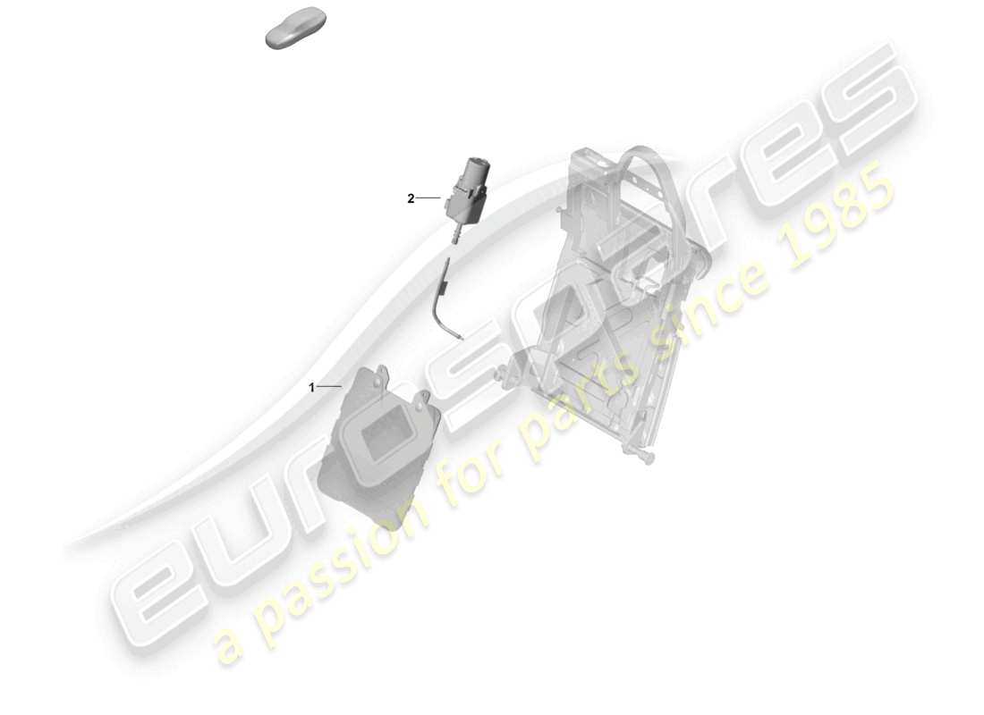 porsche 2024 (panamera 976) pneumatic components for seat back seat part diagram