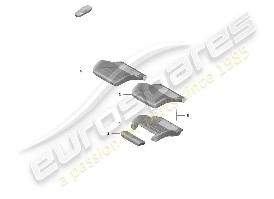 porsche 2020 (992-1 turbo / s) foam part seat cover sports seat plus for models with electrically adjustable 18-way seats for models with seat venti- lation part diagram
