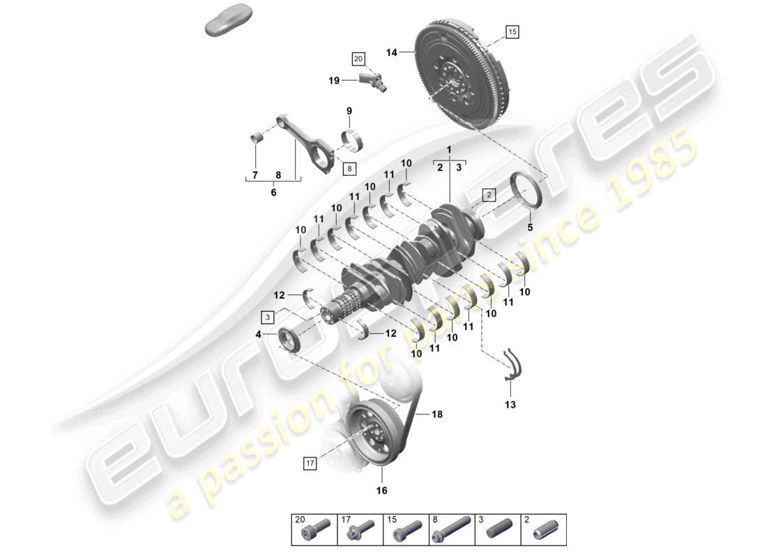 a part diagram from the porsche 2023 (718 boxster) parts catalogue