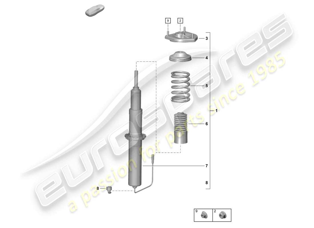 a part diagram from the porsche boxster parts catalogue