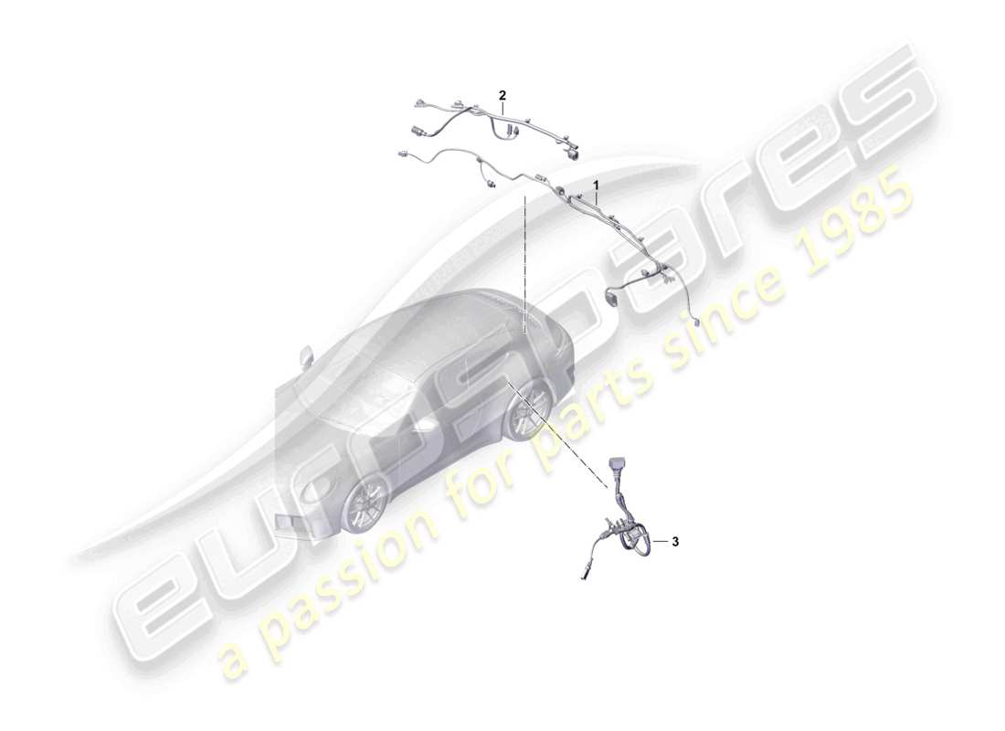 porsche 2024 (992-2) wire set rear end wiring harness for anti-lock brakesystem -abs- part diagram