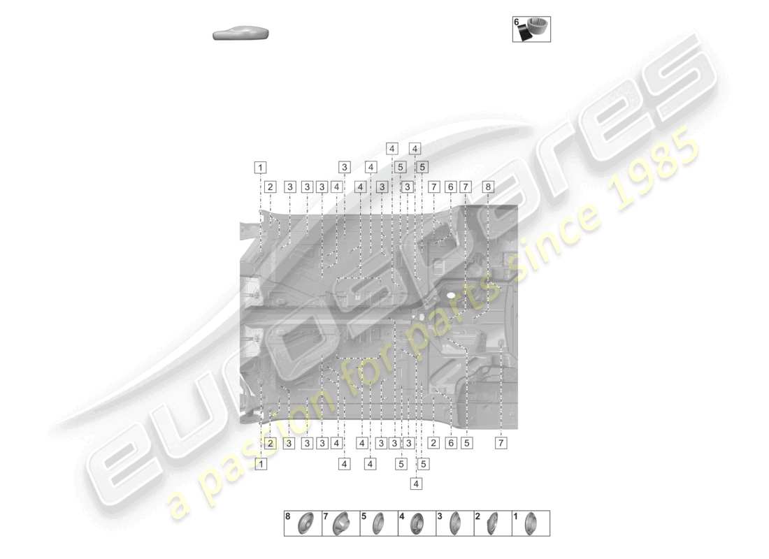 porsche 2020 (992-1 turbo / s) plugs for body lower outer car body underbody part diagram