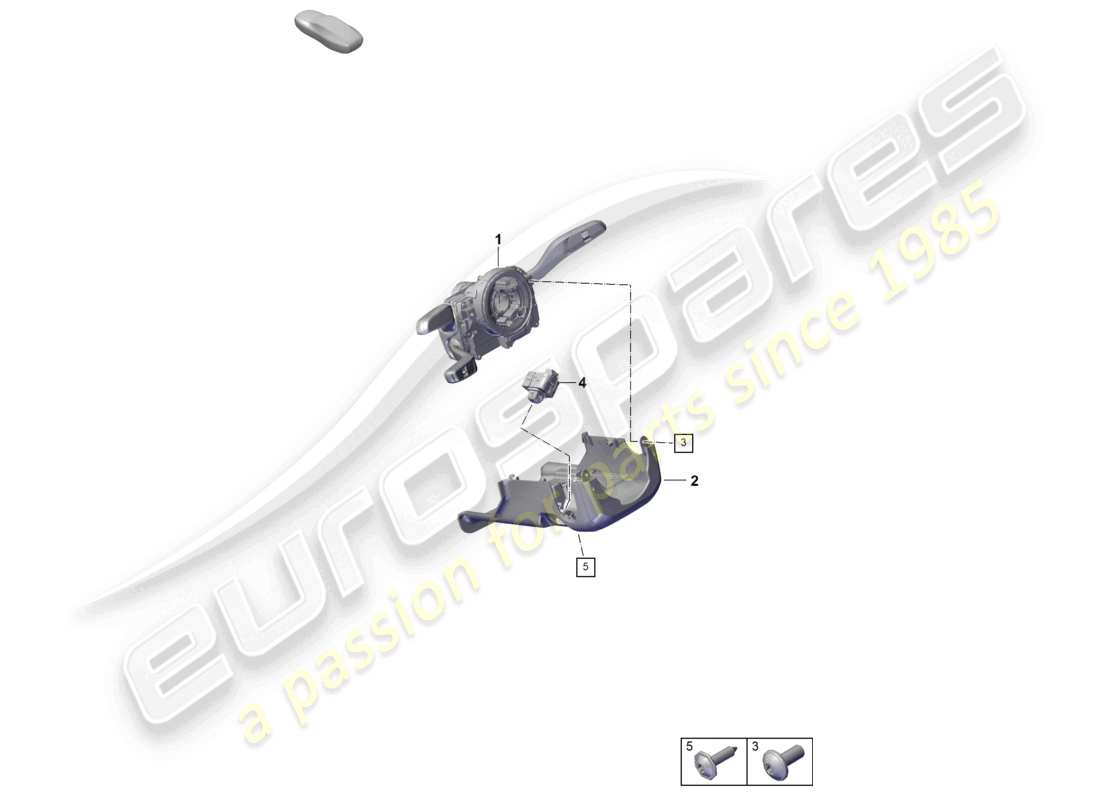 porsche 2023 (cayenne e3 pa) steering column switch part diagram