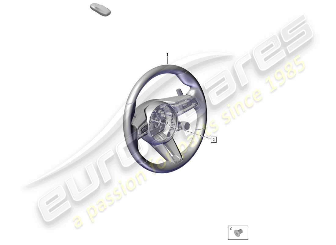 porsche 2024 (cayenne e3 pa) multifunct. sports strng wheel (leather, heatable) multi. sports steering wheel (race-tex) sport chronograph steering wheel contact det. part diagram