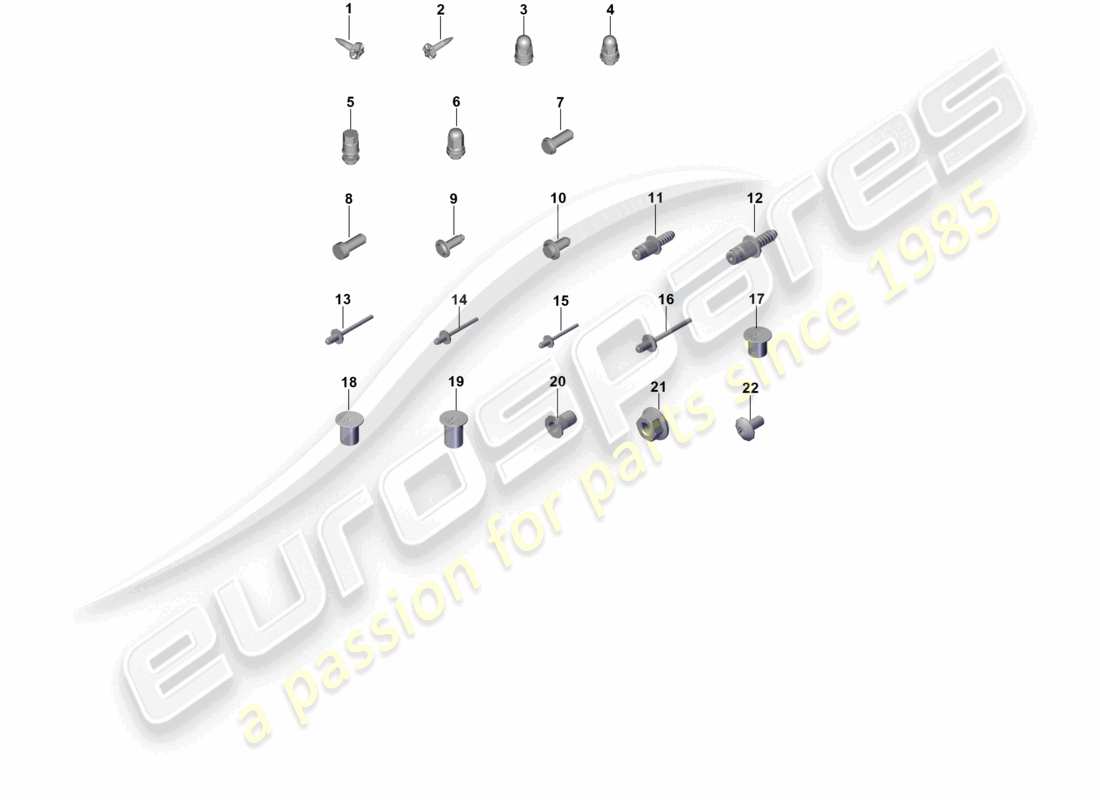 porsche 2026 (cayenne e3 pa) fasteners consumables car body part diagram